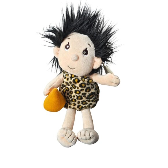 2008 Macys Holiday Lane Caveman Soft Plush Doll Stuffed Animal Leopard Dress - Picture 1 of 8